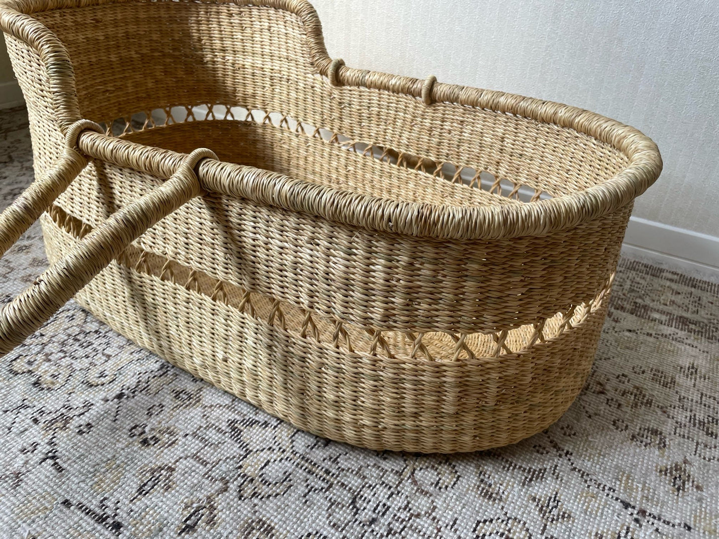 透かし編みレザー無し/ナチュラルクーファン